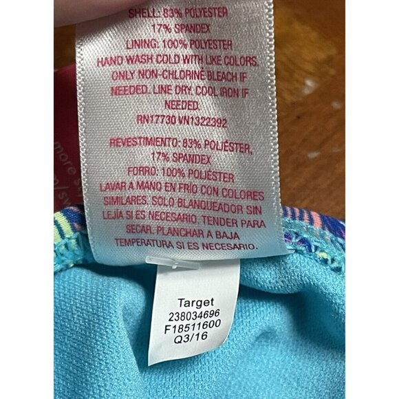 NWT Xhilaration Blue Floral Bikini Bottom Swimwear Women's Ladies Size XS - Picture 4 of 4